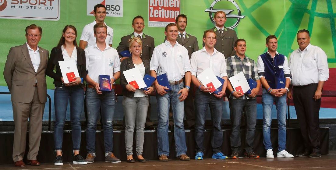 Kein Tag des Sports ohne Volderer Marketenderinnen